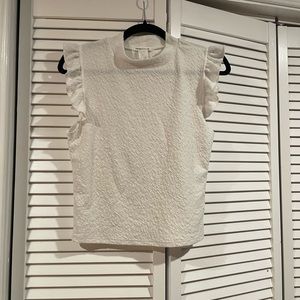 Caution to the wind top casual white size M